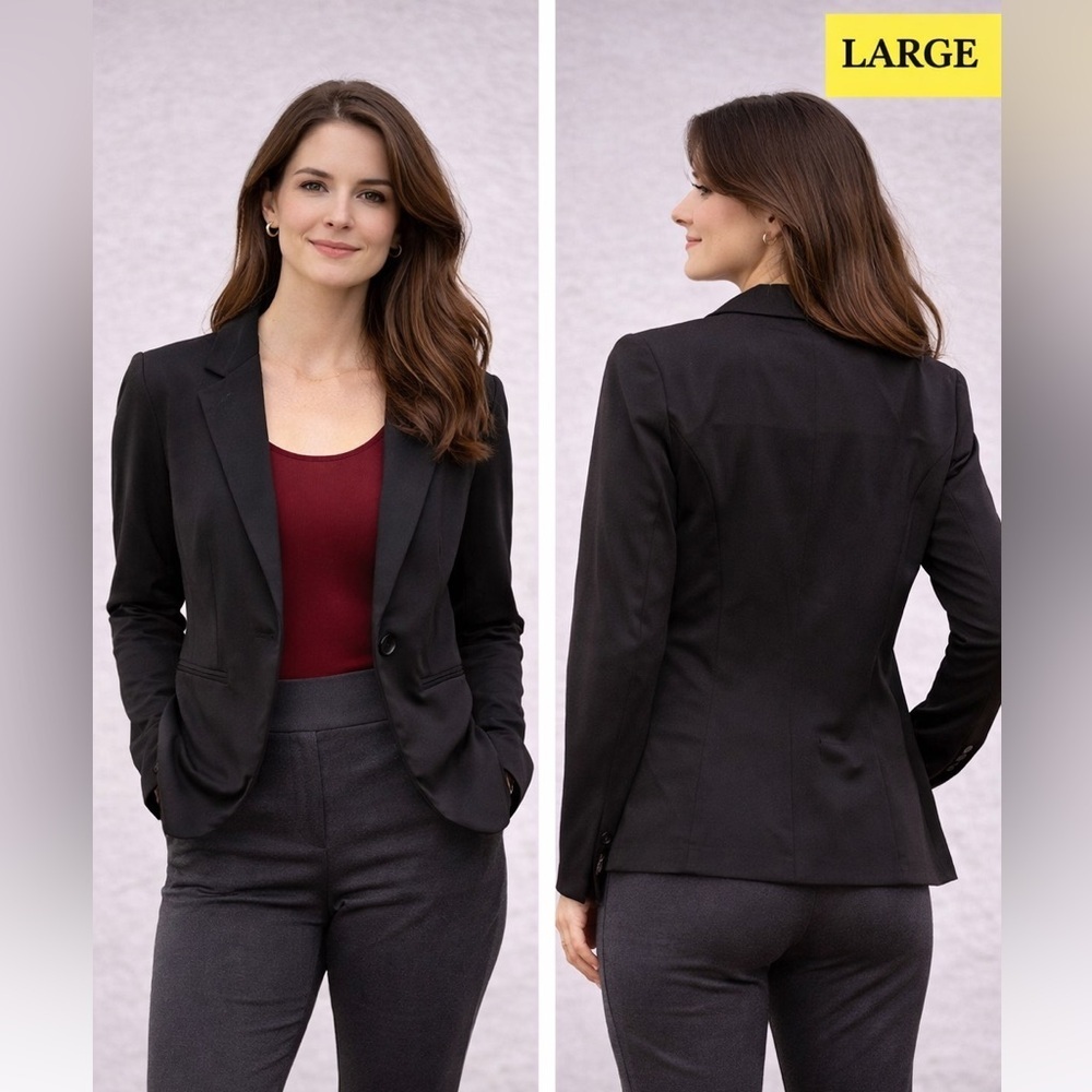 Metaphor Elegant Black Women's Blazer LARGE